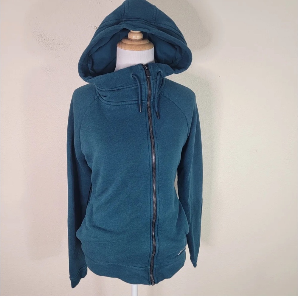 Nike Women's Hooded Sweatshirt Jacket Size Small S Teal